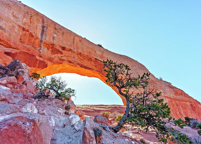 Fine Art Summit And Field Workshop Greeting Card featuring the photograph January 2023 Wilson Arch by Alain Zarinelli