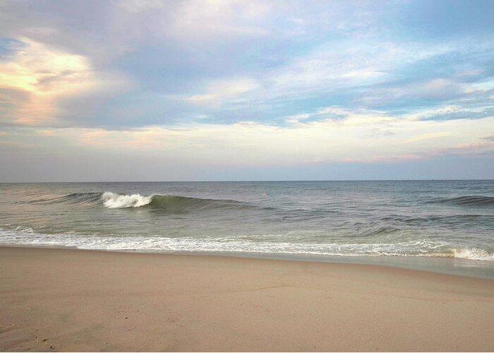 Jersey Shore Greeting Card featuring the photograph Jersey Shore Cloudy Summer Evening by Matthew DeGrushe