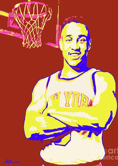 Starks Greeting Card featuring the painting John Starks by Jack Bunds