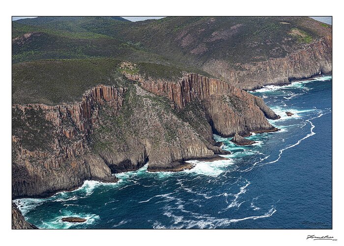 Australia Greeting Card featuring the photograph Jurassic Cliffs by Frank Lee