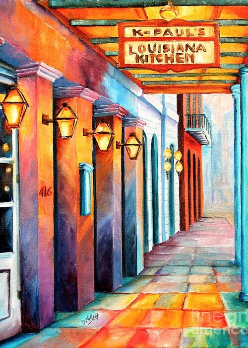New Orleans Greeting Card featuring the painting K-Paul's in New Orleans by Diane Millsap