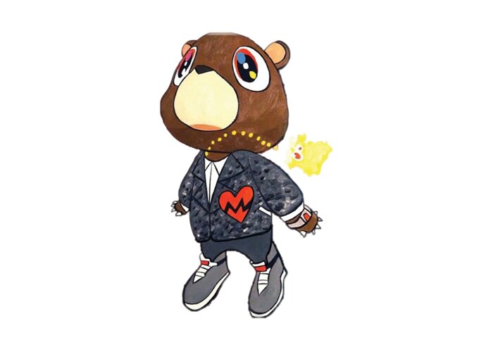 DROPOUT BEAR KANYE WEST Backpack for Sale by PaulTKennedy