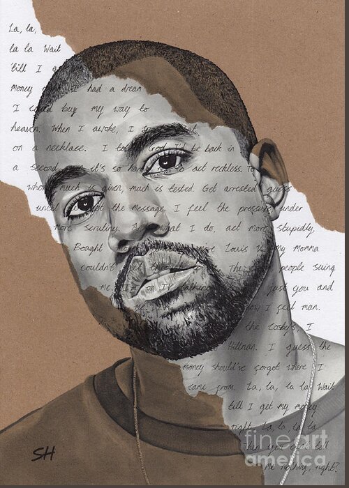 Kanye west Greeting Card by Sara Has