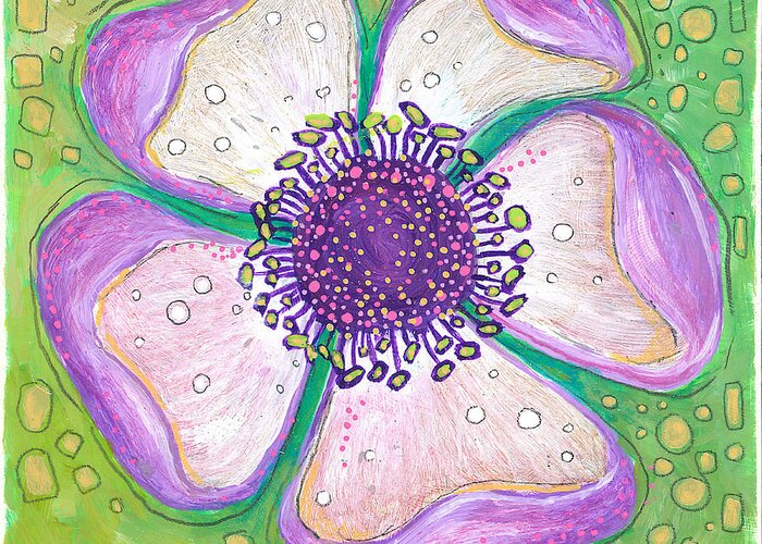 Flower Painting Greeting Card featuring the painting Kindness by Tanielle Childers