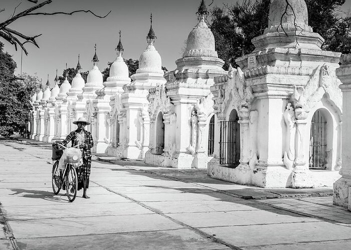 Mandalay Greeting Card featuring the photograph Kuthodaw Pagoda by Arj Munoz