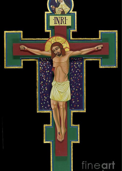 La Croix De St Therese Greeting Card featuring the painting La Croix de St Therese by William Hart McNichols
