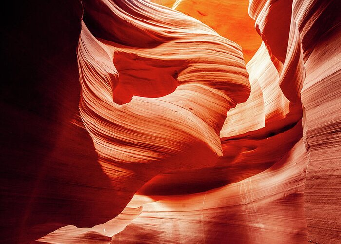 Antelope_canyon Greeting Card featuring the photograph Lady in the Wind, Antelope Canyon by Bradley Morris