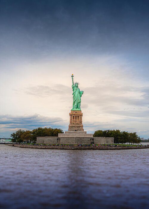 Liberty Greeting Card featuring the photograph Lady Liberty by Tom Gehrke