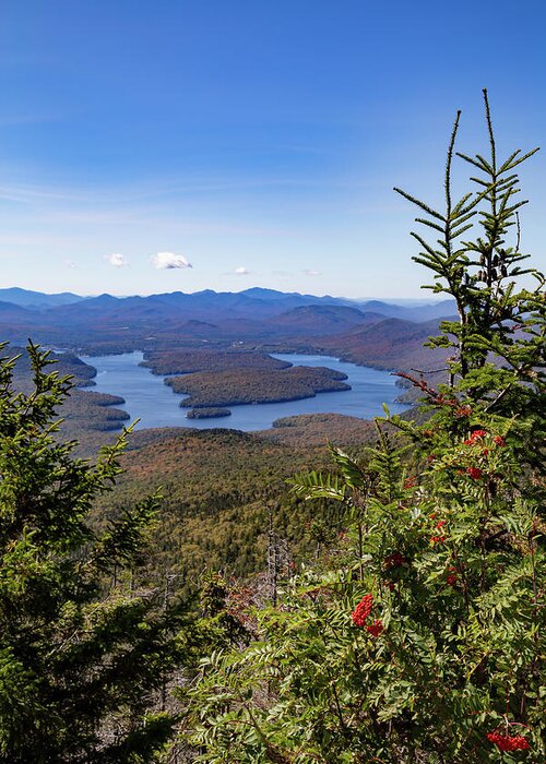 Lake Placid Greeting Card featuring the photograph Lake Placid by Cindy Robinson