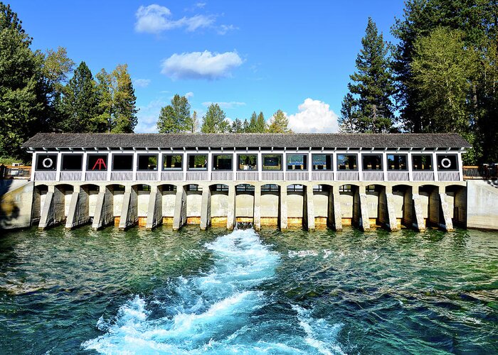 Dam Greeting Card featuring the photograph Lake Tahoe Dam by David Lawson