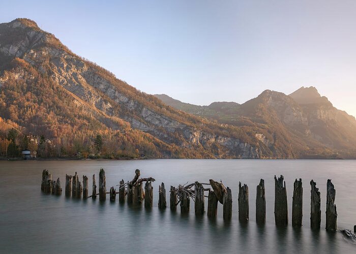 Lake Walen Greeting Card featuring the photograph Lake Walen - Switzerland by Joana Kruse