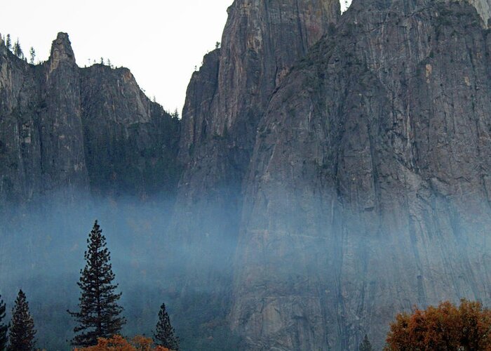 Yosemite Greeting Card featuring the photograph Late Afternoon Smoke by Eric Forster