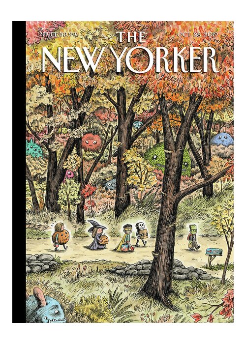 Leaf Peepers Greeting Card featuring the painting Leaf Peepers by Ricardo Liniers