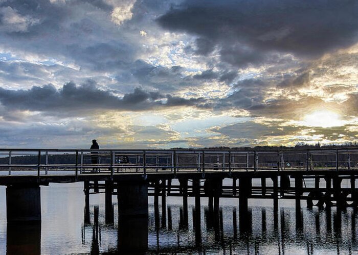 Photography Greeting Card featuring the photograph Let Me Meet You On The Pier Jurmala/ Special Feature in Camera Art group by Aleksandrs Drozdovs