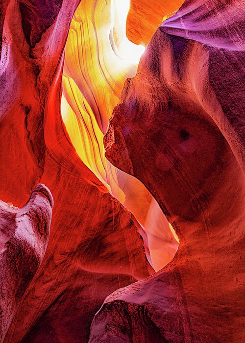 Rock Formations Greeting Card featuring the photograph Let There Be Light by Rob Hemphill
