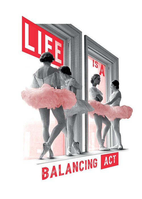 Ballerinas Greeting Card featuring the photograph LIFE is A Balancing Act by LIFE Picture Collection