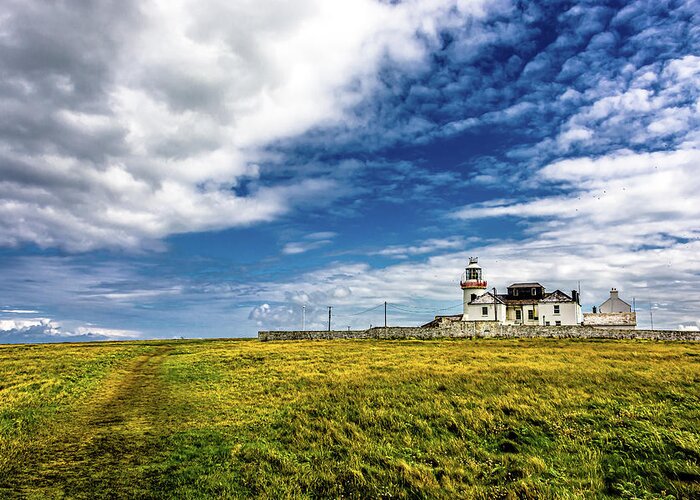 Ireland Greeting Card featuring the photograph Lighthouse On Loop Head Peninsula In Ireland by Andreas Berthold