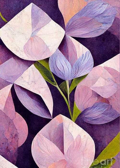 Lilac Greeting Card featuring the digital art Lilac by Sabantha