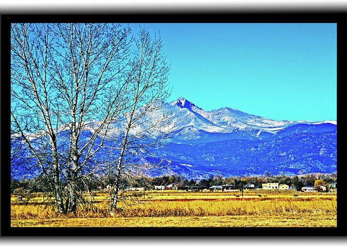 Longs Peak Greeting Card featuring the photograph Longs Peak by Richard Risely