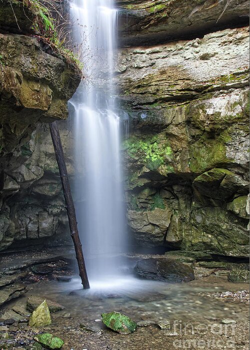 Cumberland Plateau Greeting Card featuring the photograph Lost Creek Falls 34 by Phil Perkins