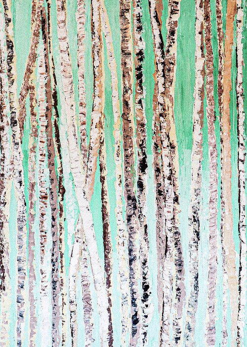 Forests Greeting Card featuring the painting Lost in the Pines by Ted Clifton