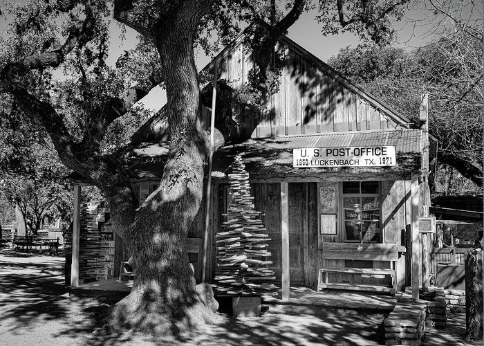 Luckenbach Greeting Card featuring the photograph Luckenbach Texas Post Office by Mary Lee Dereske