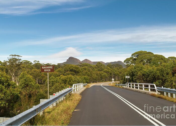 Tasmania Greeting Card featuring the photograph Lyell Highway, Nr. Derwent Bridge, Tasmania, Australia by Elaine Teague