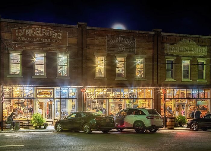 Lynchburg Hardware And General Store Greeting Card featuring the photograph Lynchburg Hardware and General Store by Susan Rissi Tregoning
