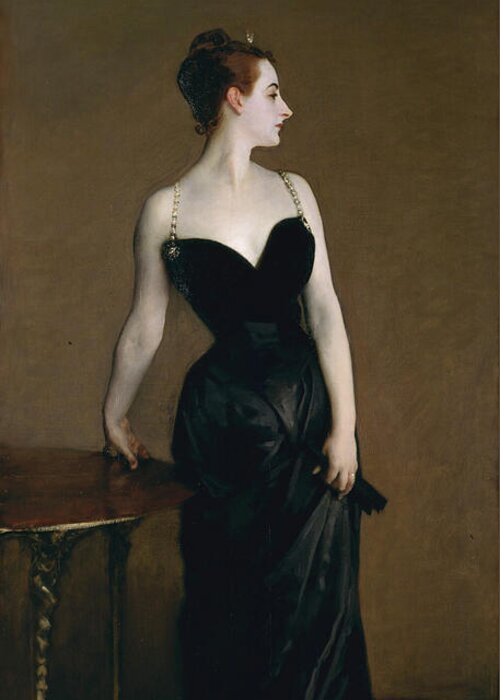 Sargent Greeting Card featuring the painting Madame X - - 1884 by John Singer Sargent