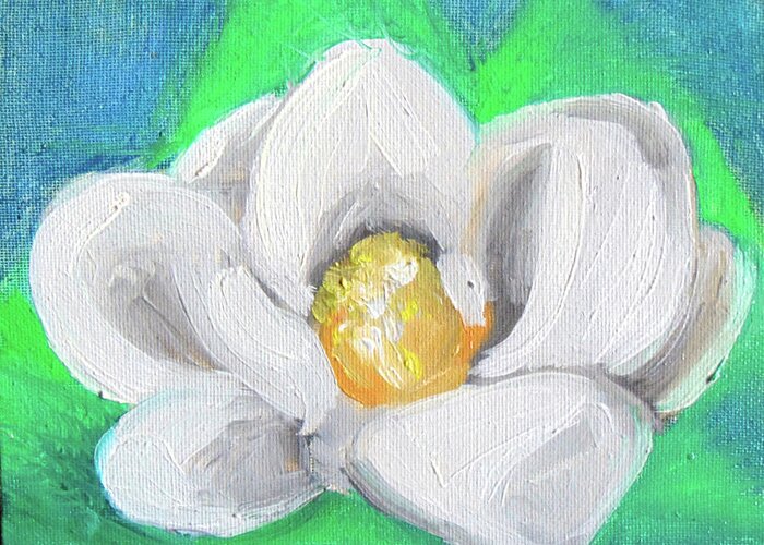  Greeting Card featuring the painting Magnolia Continues by Loretta Nash