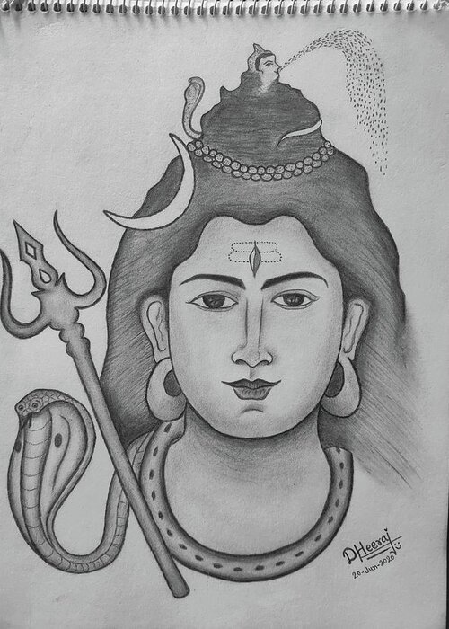 Shalini Bajpai  on X IndiaTales7 Har Har Mahadev  Heres my Pencil  Sketch of Mahadev  Hows my art work httpstcoaLvchdiRgI  X