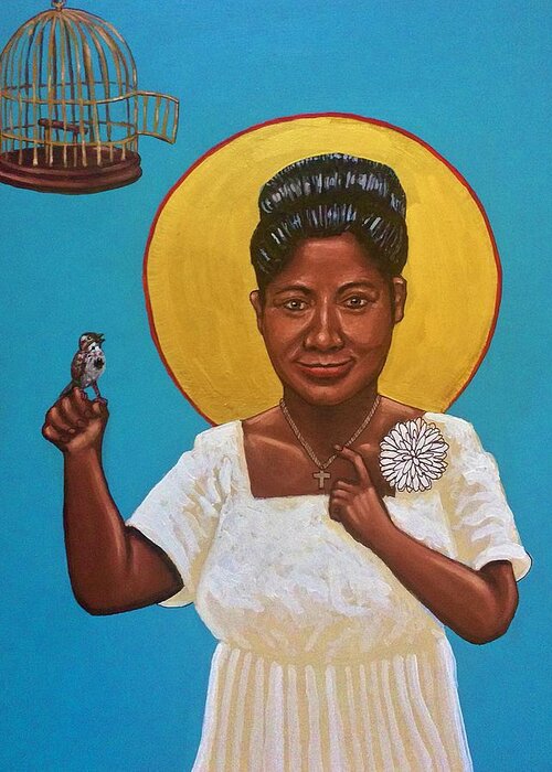  Greeting Card featuring the photograph Mahalia Jackson by Kelly Latimore