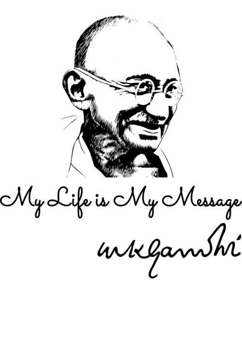 Shivan's Creative Studio Pencil Portrait Of Gandhi