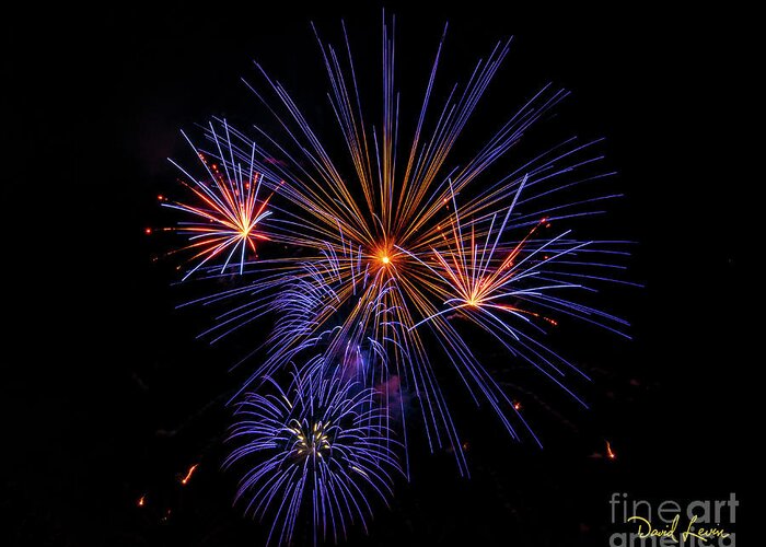 4th Of July Greeting Card featuring the photograph Makes of Purple and Orange by David Levin