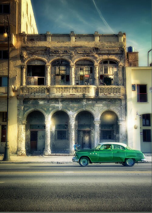 La Habana Greeting Card featuring the photograph Malecon at the sundown 1 by Micah Offman
