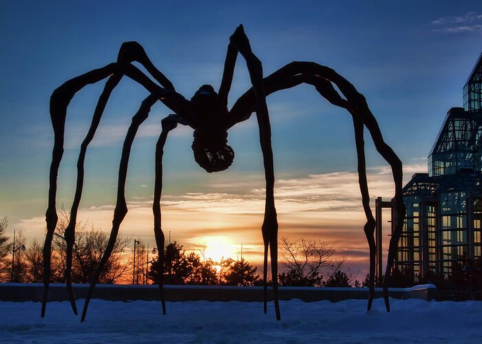 Maman Greeting Card featuring the photograph Maman the Spider, Ottawa by Tatiana Travelways