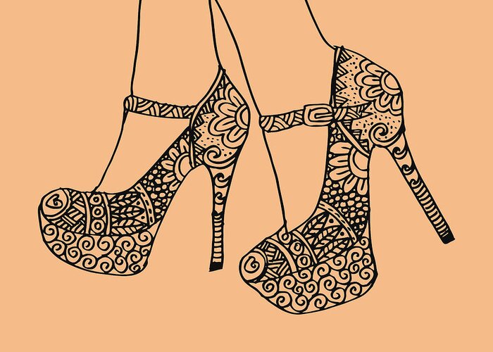 Sandals Draw Women Vector Images (over 510)