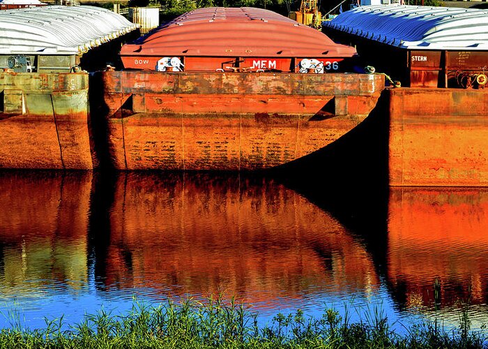 Barges Greeting Card featuring the photograph Many Miles by Susie Loechler