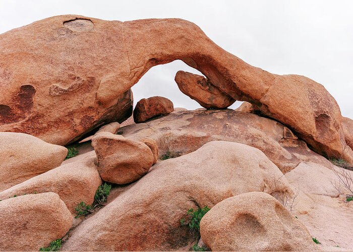 Joshua Tree National Park Greeting Card featuring the photograph March 2021 Arch by Alain Zarinelli