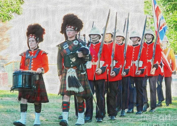 Guards Greeting Card featuring the photograph Ceremonial Guards by Carol Randall