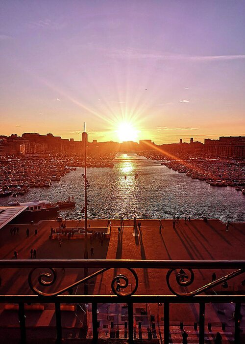 Marseille Greeting Card featuring the photograph Marseille Old Port Photo 192 by Lucie Dumas