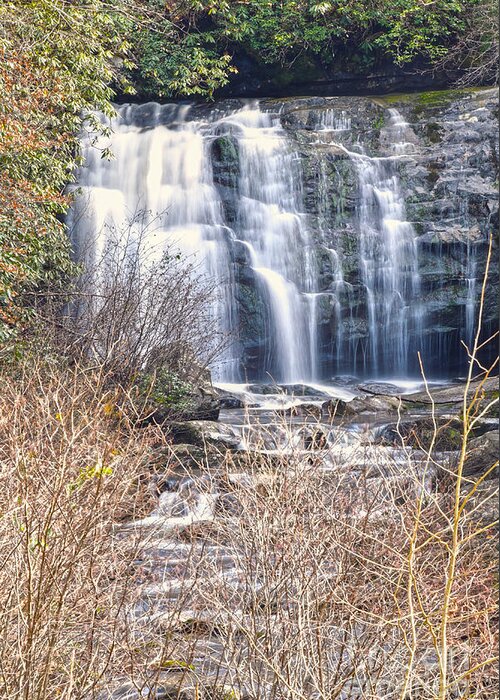 Meigs Falls Greeting Card featuring the photograph Meigs Falls 7 by Phil Perkins