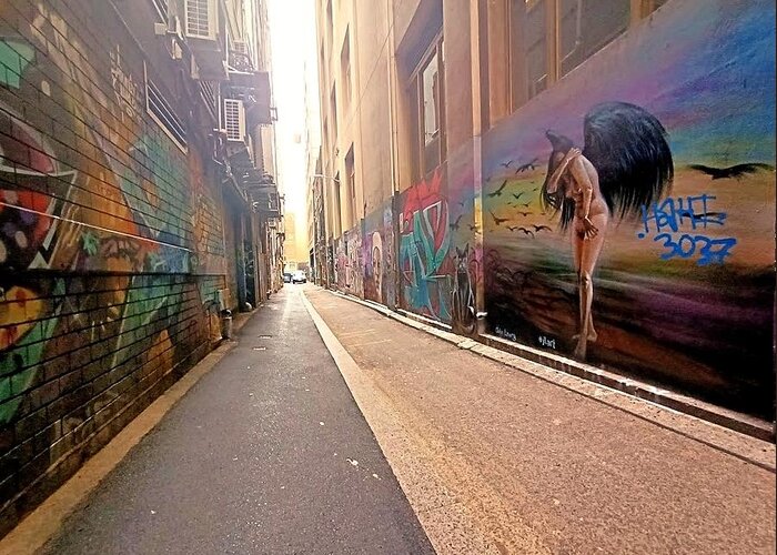 Travel Greeting Card featuring the photograph Melbourne Graffiti by Jijo George