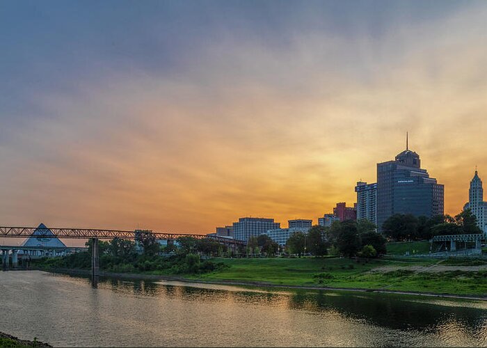 Sunrise Greeting Card featuring the photograph Memphis Sunrise by Rod Best