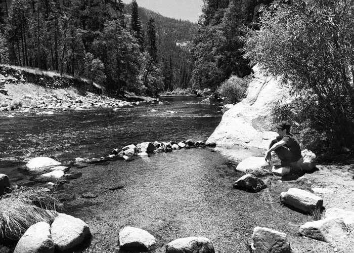 Photograph Greeting Card featuring the photograph Merced River in Yosemite by Beverly Read