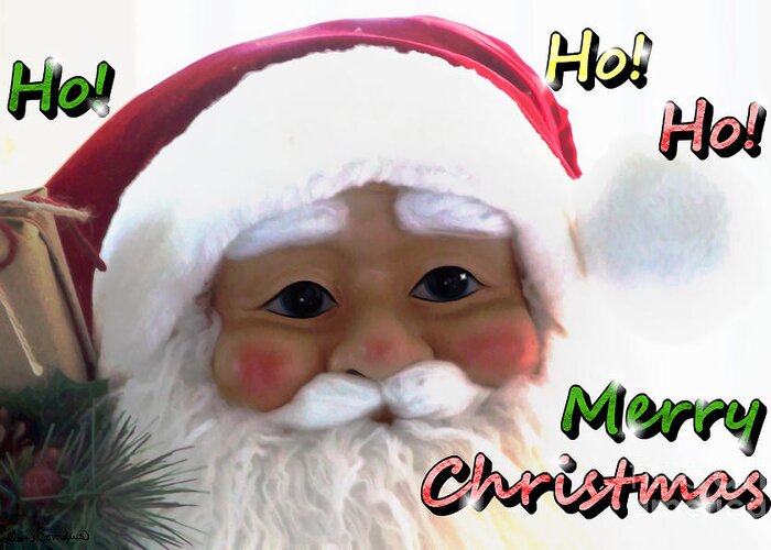 Santa Clause Greeting Card featuring the photograph Merry Christmas Santa Clause by Colleen Cornelius