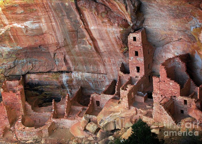 4 Corners Greeting Card featuring the photograph Mesa Verde by David Little-Smith