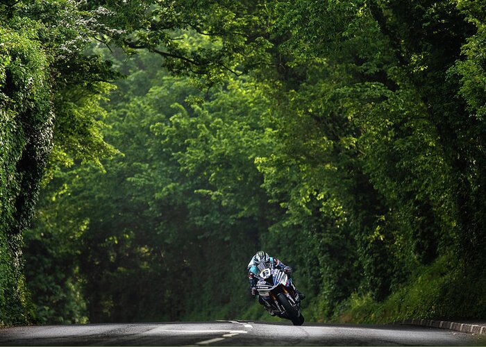 Michael Dunlop Greeting Card featuring the photograph Michael Dunlop TT 2018 by Tony Goldsmith