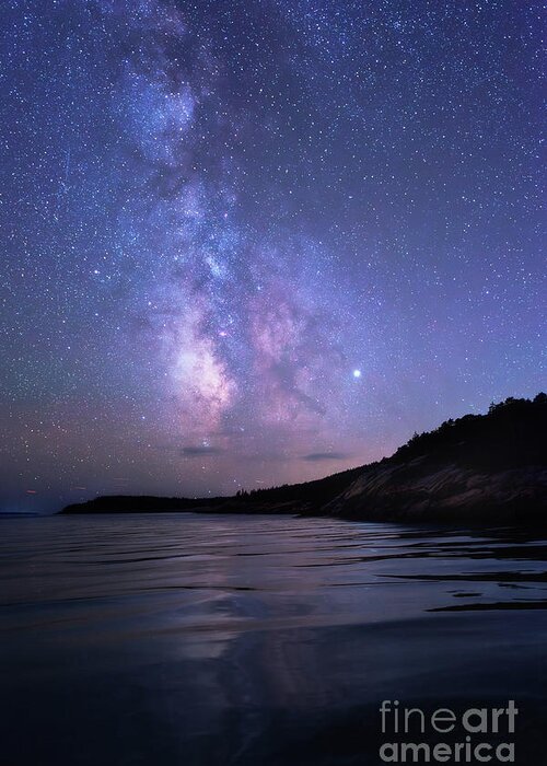 Acadia Greeting Card featuring the photograph Milky Way by Sharon Seaward