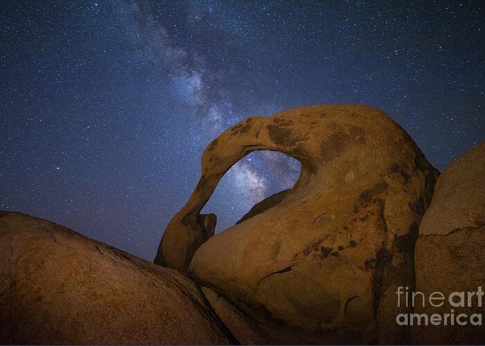 Arch Greeting Card featuring the photograph Mobius Arch and the Milky Way by Mimi Ditchie